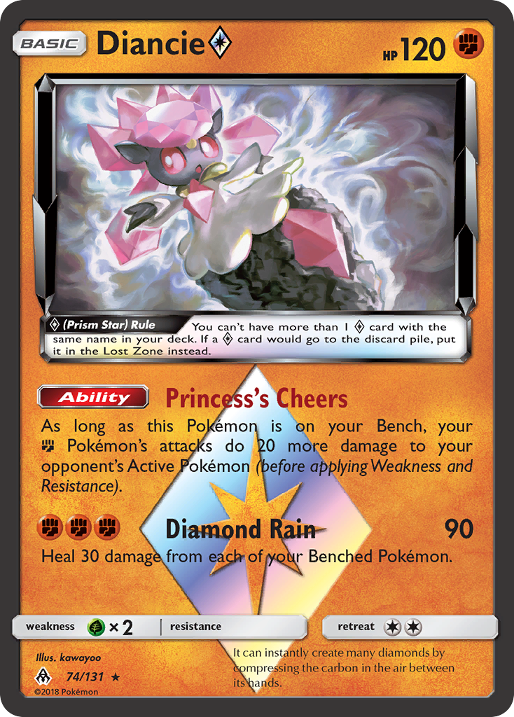 Forbidden Light Diancie Prism Star #74/131